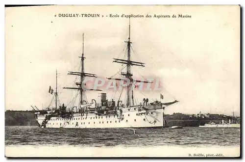 Cartes postales Bateau de guerre Duguay Trouin Ecole d'application des aspirants de Marine