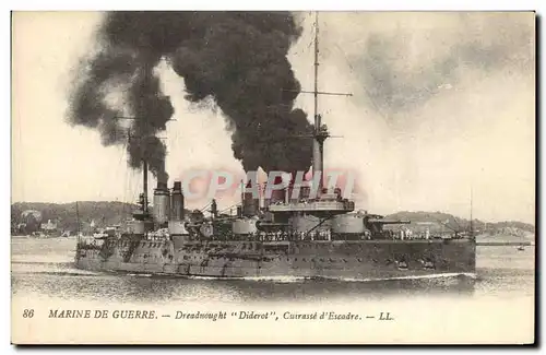 Ansichtskarte AK Bateau de guerre Dreadnought Diderot Cuirasse d'escadre