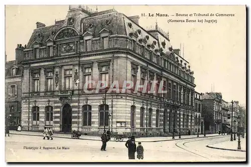 Cartes postales Le Mans Bourse et Tribunal de commerce