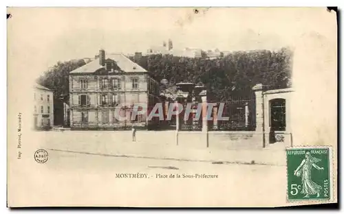 Cartes postales Montmedy Place de la Sous Prefecture