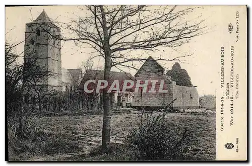 Ansichtskarte AK Militaria Villers au Bois L'eglise