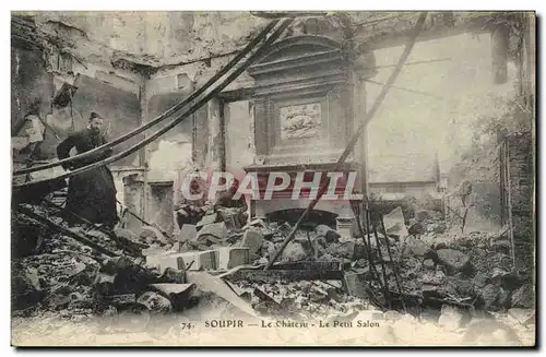 Cartes postales Militaria Soupir Le chateau Le Petit Salon