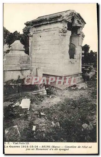 Ansichtskarte AK Militaria Reims Cimetiere de l'Est