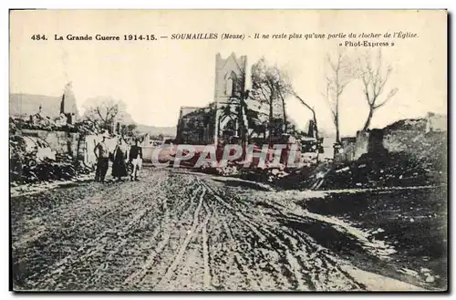 Cartes postales Militaria Soumailles Clocher de l'eglise