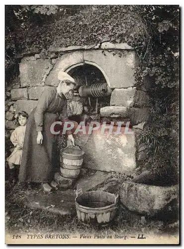 Cartes postales Folklore Vieux puits au Bourg