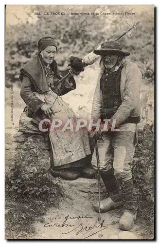 Cartes postales Folklore Le Faouet Bons vieux de la Chapelle Saint Fiacre