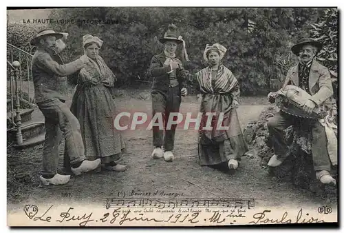 Ansichtskarte AK Folklore Bourree d'Auvergne