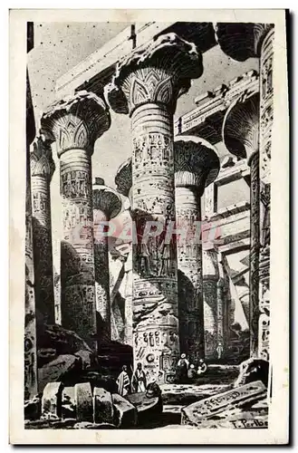 Cartes postales Egypt Egypte Karnak The Hypostyle Hall