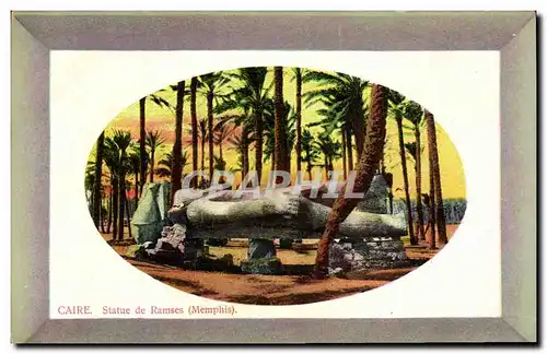 Cartes postales Egypt Egypte Caire Statue de Ramses Memphis