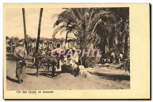 Ansichtskarte AK Egypt Egypte On the Quay at Assuan