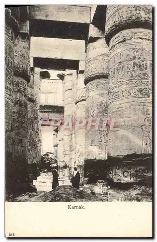 Ansichtskarte AK Egypt Egypte Karnak