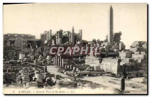 Ansichtskarte AK Egypt Egypte Karnak General view of the ruins