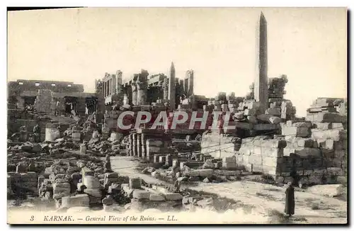 Cartes postales Egypt Egypte Karnak General view of the ruins