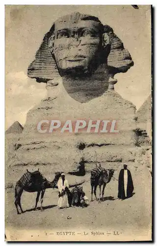 Cartes postales Egypt Egypte Le sphinx