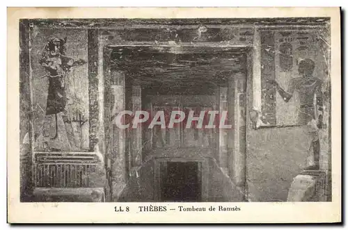 Ansichtskarte AK Egypt Egypte Thebes Tombeau de Ramses