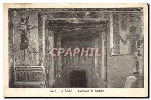 Cartes postales Egypt Egypte Thebes Tombeau de Ramses