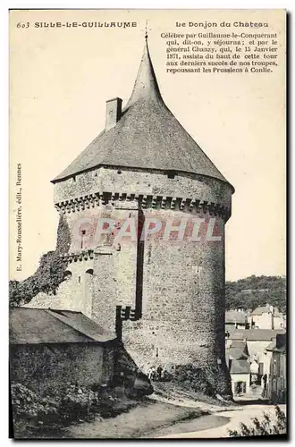 Ansichtskarte AK Sille le Guillaume Le donjon du Chateau