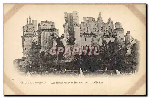 Ansichtskarte AK Chateau de Pierrefonds Les ruines avant la Restauration