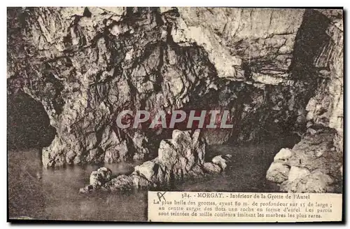 Ansichtskarte AK Morgat Interieur de la Grotte de l'autel Grottes