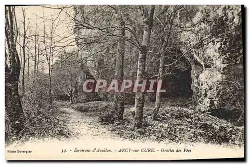 Cartes postales Grotte Grottes des Fees Arcy sur Cure Environs d'Avallon