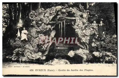 Ansichtskarte AK Grotte du jardin des Plantes Evreux Grottes