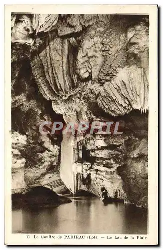 Cartes postales Grotte Grottes Le gouffre de Padirac Le lac de la pluie
