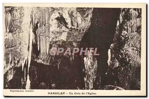 Ansichtskarte AK Grotte Grottes Dargilan Un coin de l'eglise