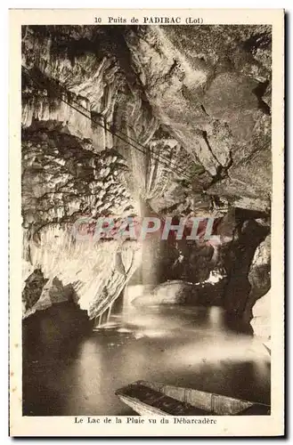 Ansichtskarte AK Grotte Grottes Puits de Padirac Le lac de la pluie vu du debarcadere