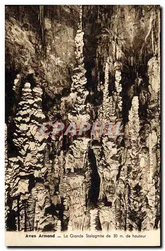 Ansichtskarte AK Grotte Grottes Aven Armand La grande stalagmite