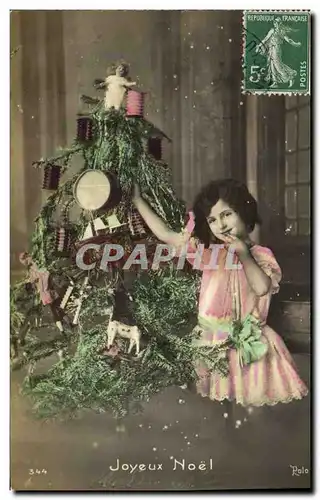 Cartes postales Fantaisie Enfant Poupee Noel