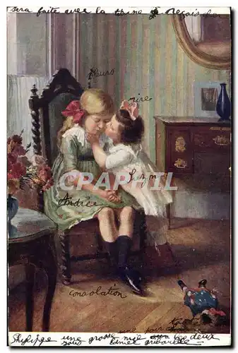 Cartes postales Fantaisie Enfant Poupee