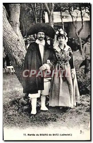 Cartes postales Folklore Maries Bourg de Batz Mariage