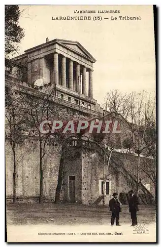 Cartes postales Palais de justice Largentiere Le tribunal