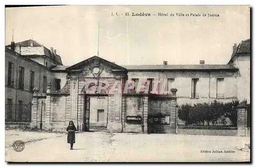 Cartes postales Lodeve Hotel de ville et Palais de justice