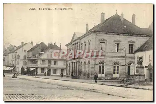 Cartes postales Palais de justice Lure le tribunal Statue Delseaux