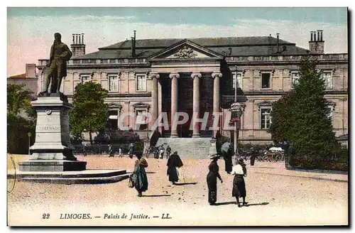 Cartes postales Palais de justice Limoges