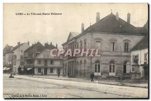 Cartes postales Palais de justice Statue Delseaux Lure