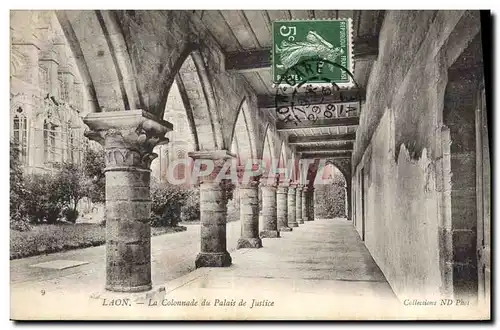 Cartes postales Laon La colonnade du Palais de justice