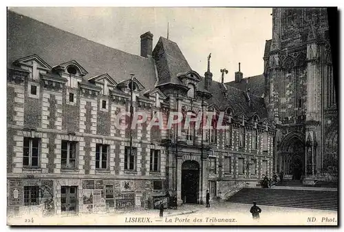 Ansichtskarte AK Palais de justice Lisieux La porte des Tribunaux