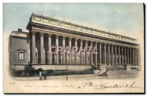 Cartes postales Palais de justice Lyon