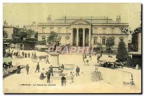 Ansichtskarte AK Palais de justice Limoges (carte toilee)