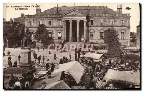 Cartes postales Palais de justice Limoges Place d'Aisne Le Tribunal