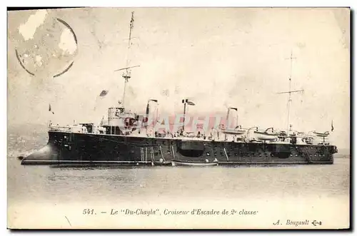 Ansichtskarte AK Bateau de Guerre Le Du Chayla Croiseur d'escadre de 2eme classe