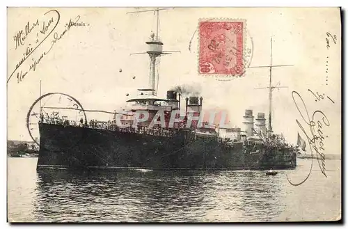 Cartes postales Bateau de Guerre Desaix Tunisie