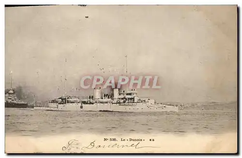 Cartes postales Bateau de Guerre Le Dunois