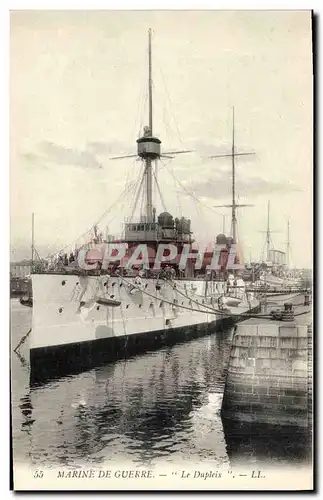 Cartes postales Bateau de Guerre Le Dupleix