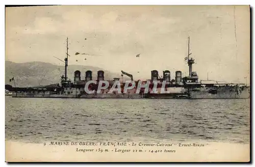 Cartes postales Bateau de Guerre Edgar Quinet Croiseur Cuirasse