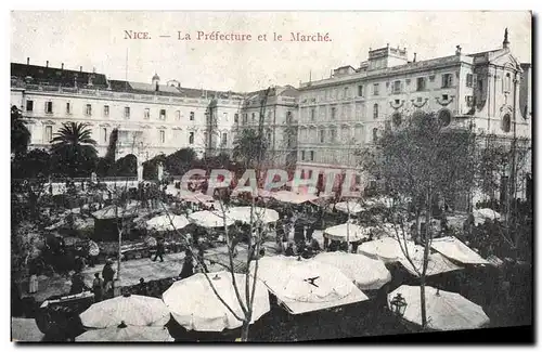 Cartes postales La Prefecture et le Marche Nice