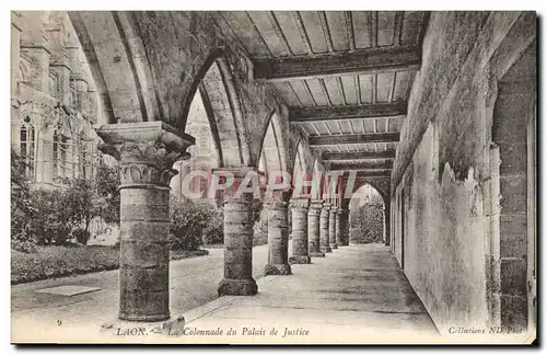 Cartes postales la colonnade du Palais de justice Laon