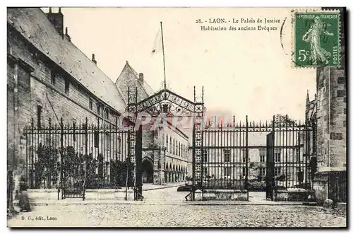 Cartes postales Palais de justice Laon Habitation des anciens eveques